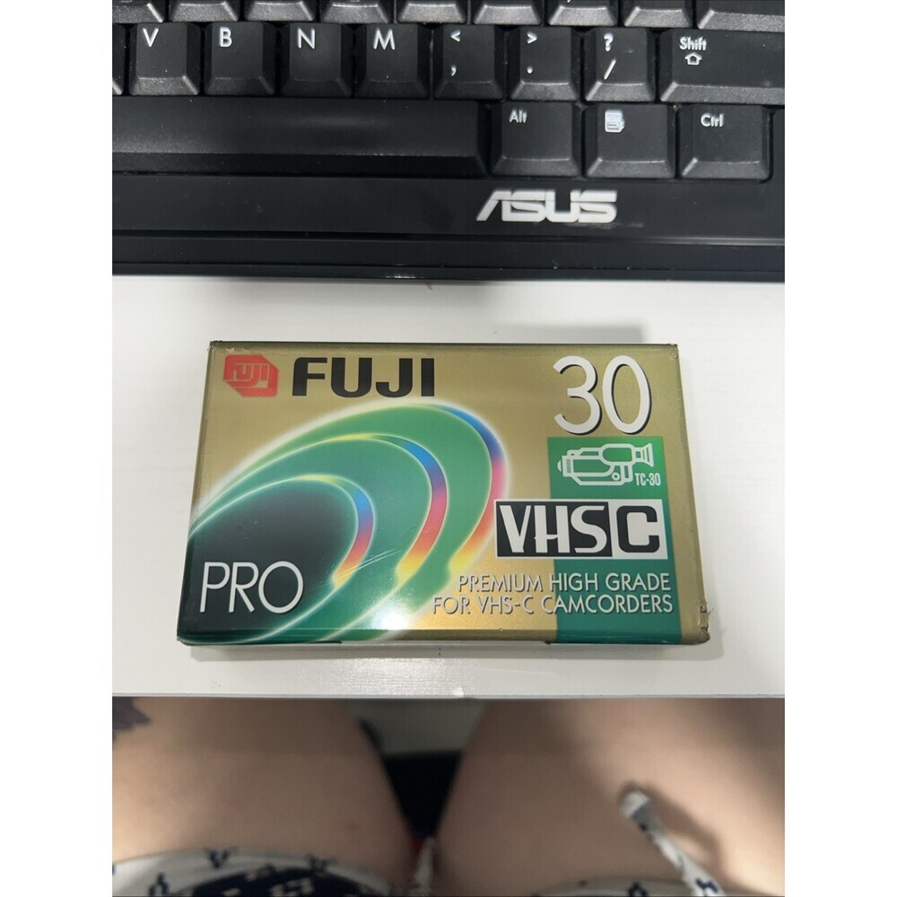 Fuji Film Pro VHS-C Tape TC-30 Blank Premium High Grade Camcorder
